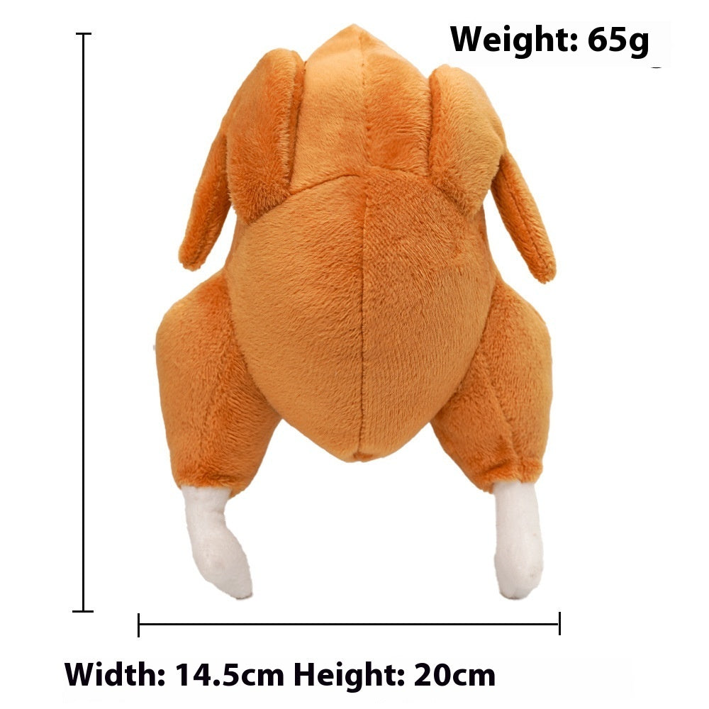 Pet Sounding Roast Chicken Creaking Plush Toy
