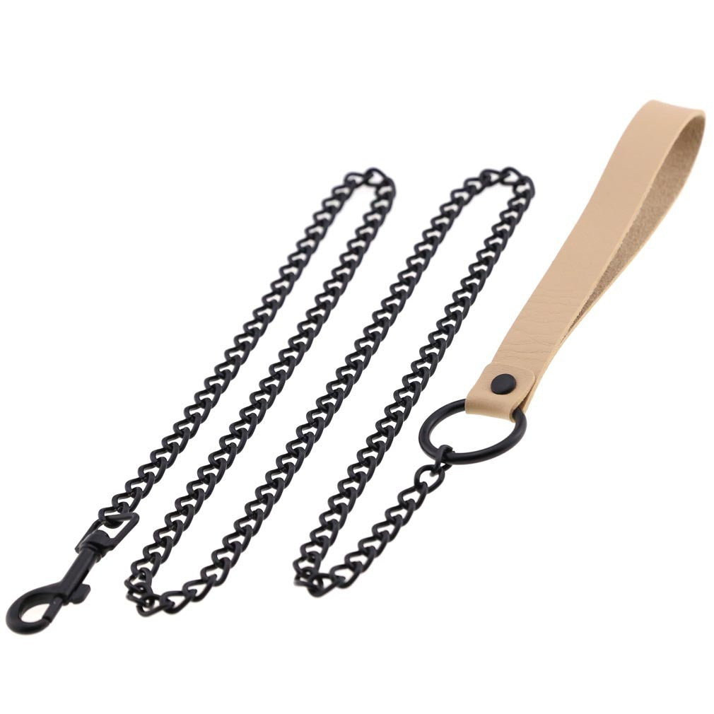 Dark Goth Wind Leather Hand Holding Rope