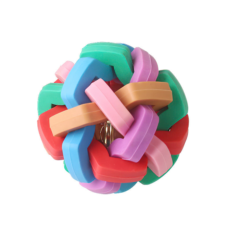 Pet Bite Resistant Colorful Sounding Bell Ball Toy