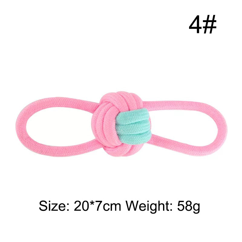 Pet Cotton Rope Knot Toy Combination Bite-Resistant Molar Dog Toy