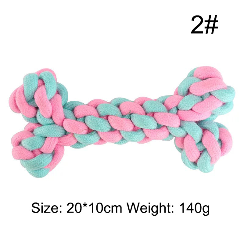 Pet Cotton Rope Knot Toy Combination Bite-Resistant Molar Dog Toy