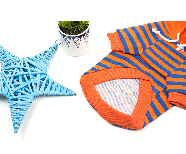 Pet Dog Autumn And Winter Fleece Hooded Sweatshirt