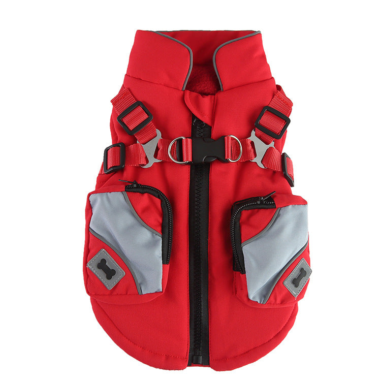 Pet Supplies Chest Back Zipper