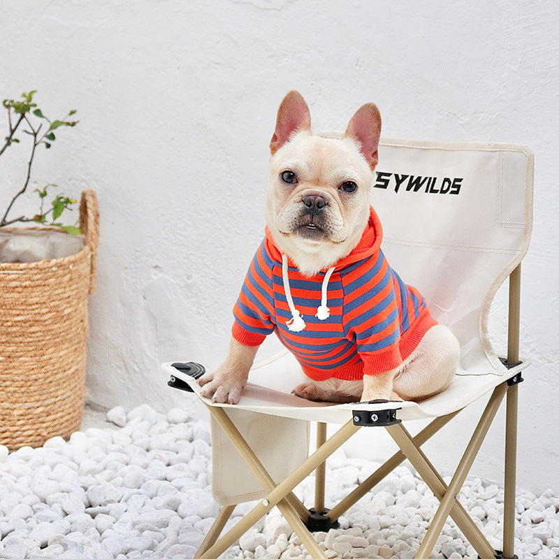 Pet Dog Autumn And Winter Fleece Hooded Sweatshirt