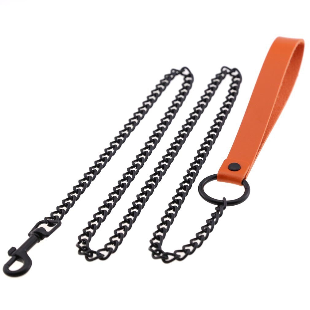 Dark Goth Wind Leather Hand Holding Rope