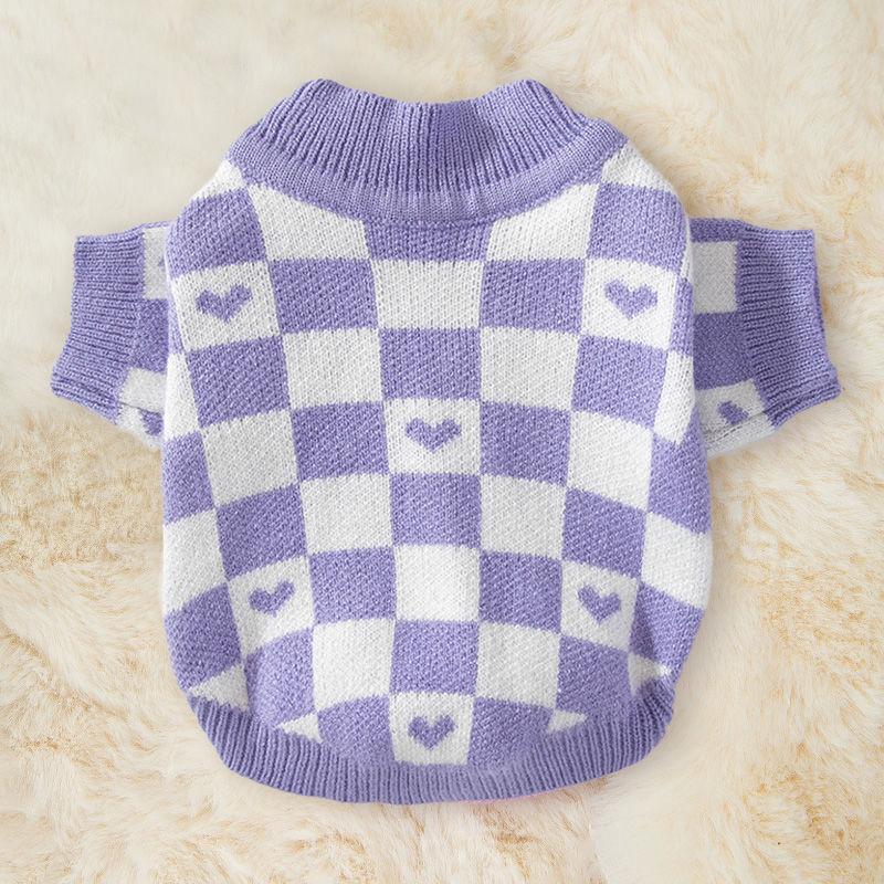 Autumn And Winter Pet Teddy Pomeranian Schnauzer Bichon Small Puppies Cat Autumn Clothes