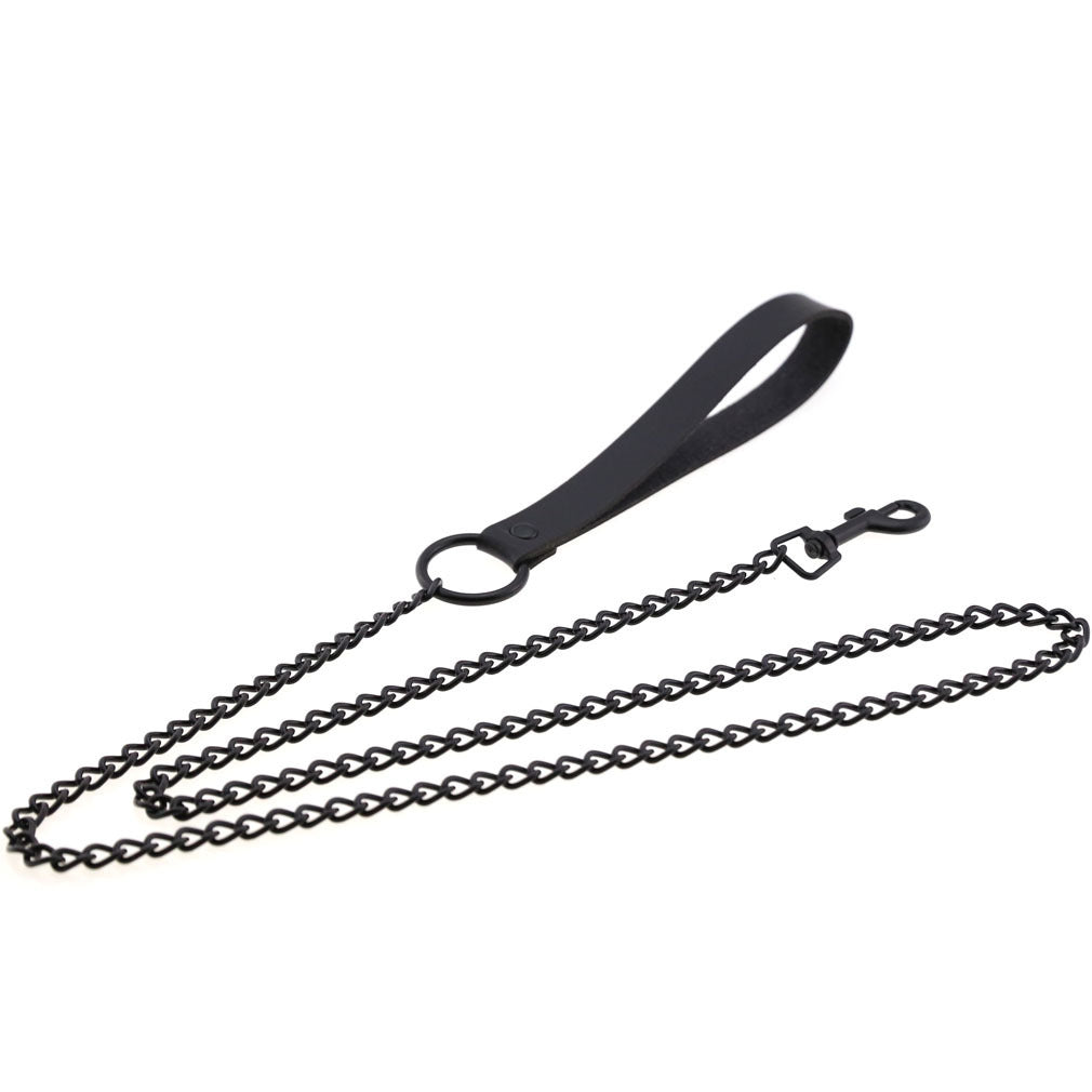 Dark Goth Wind Leather Hand Holding Rope